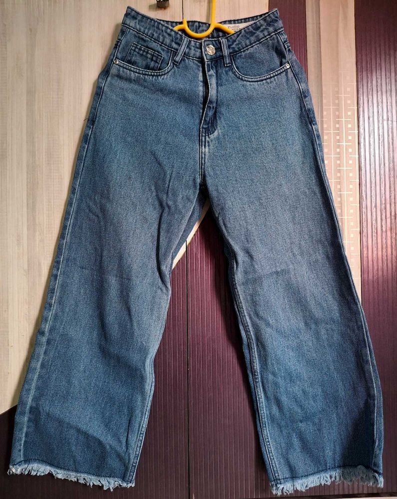 Zudio Austin Wide Leg Cropped Jeans - Size 26 / XS