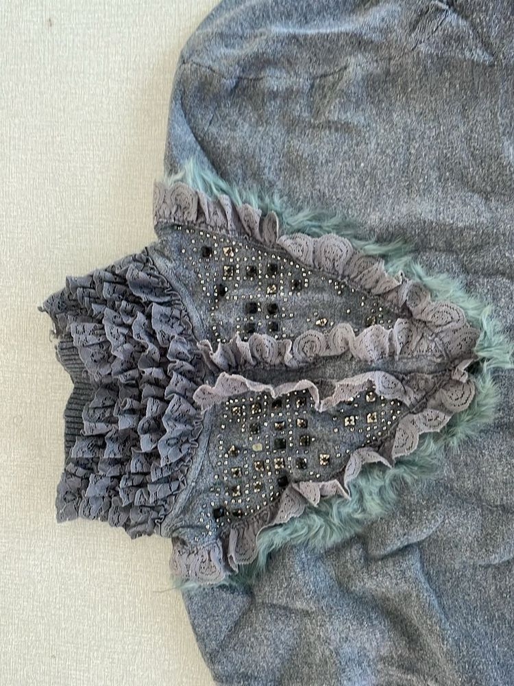 Ruffled Embellished Top
