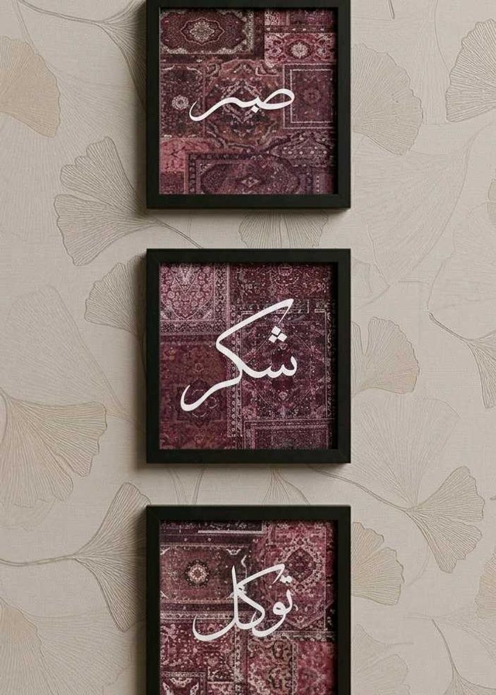 Pashmina wall art set of 3