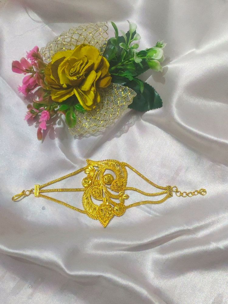 Gold Plated Mantasha/Bajuband/Bracelet