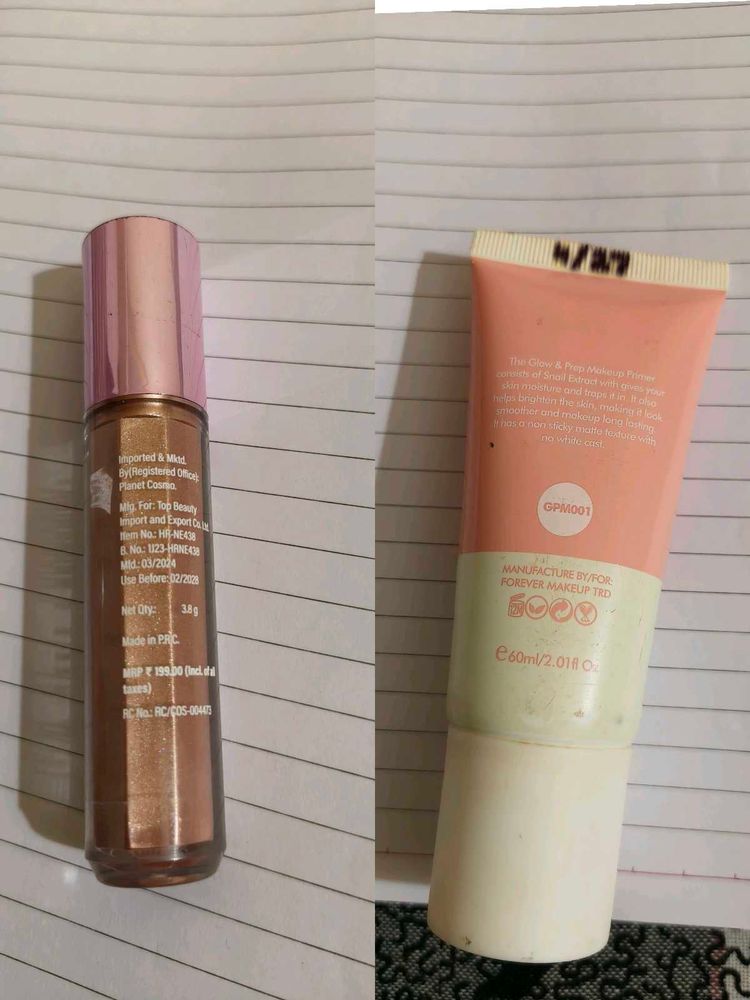 Forever 52 Makeup Primer n highlighter