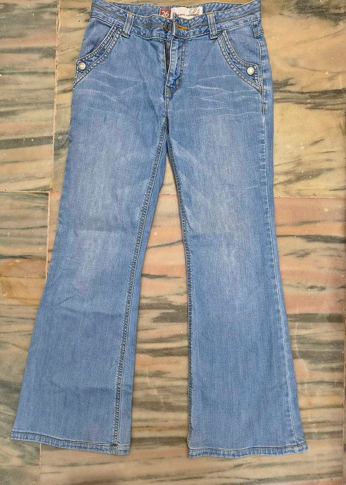 Trendy Y2K Bootcut Denim Jeans