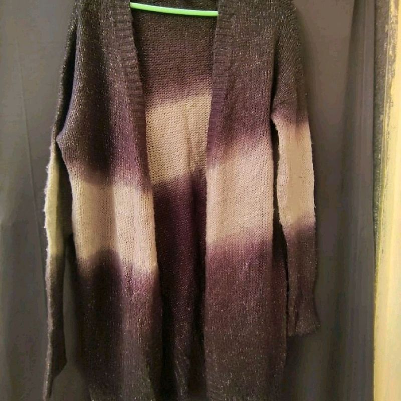 Black &amp; White Woolen Srug