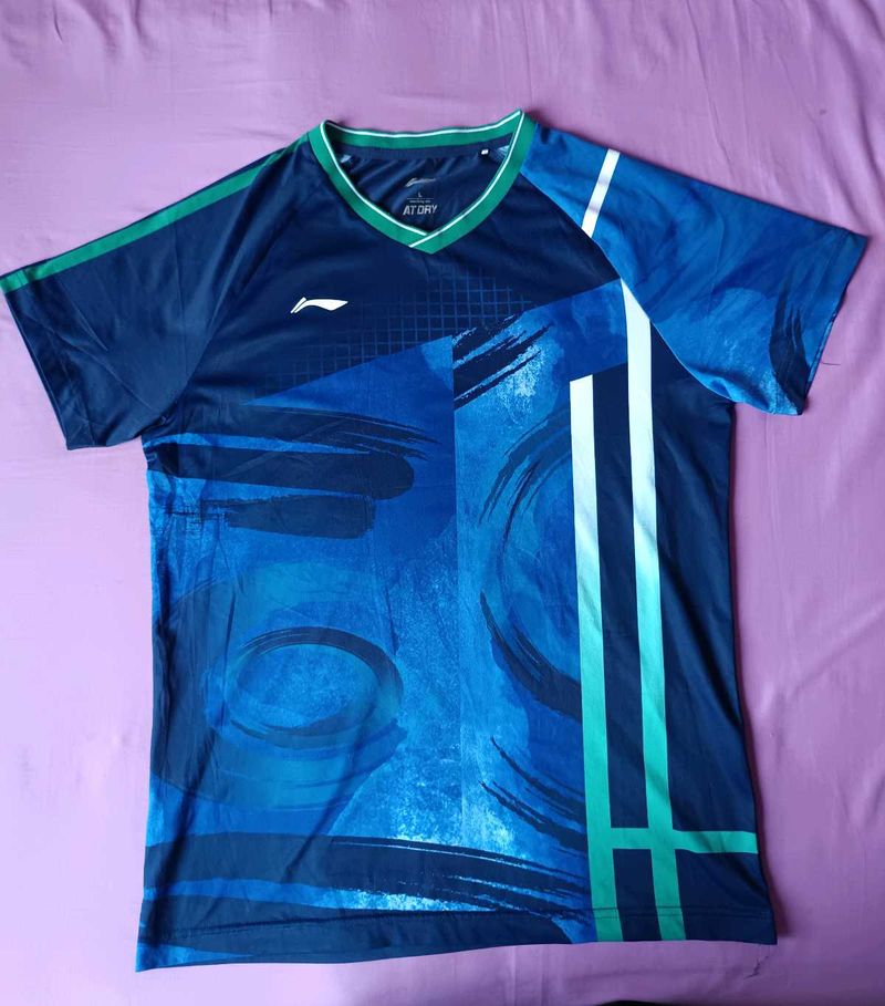 Men's Blue Athletic T-Shirt