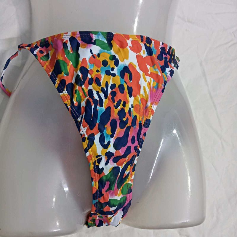 Vibrant Abstract⚛️ Print Bikini Bottom