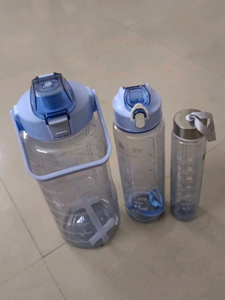 Motivational Water Bottle 3 in 1