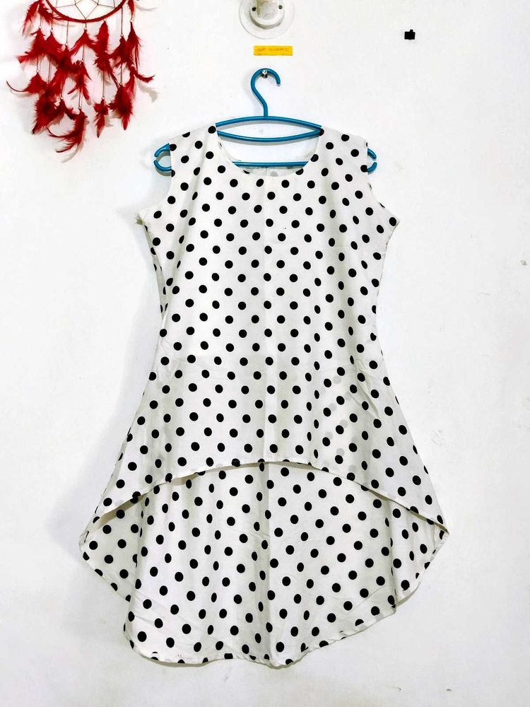 Polka Dot Sleeveless Top