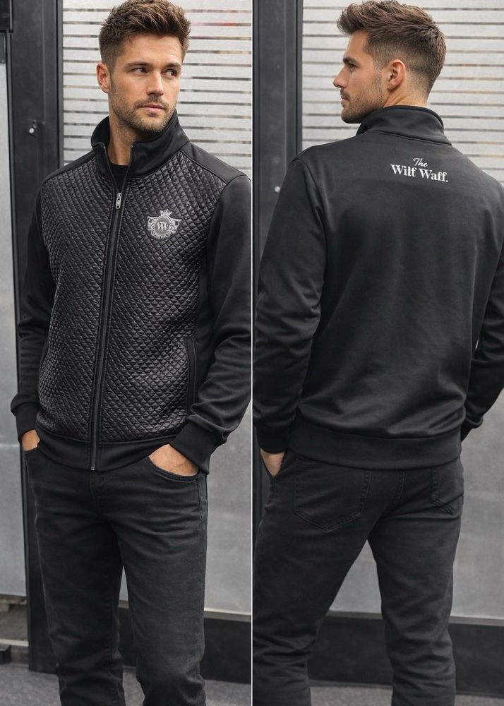 Stylish Black Quilted Jacket