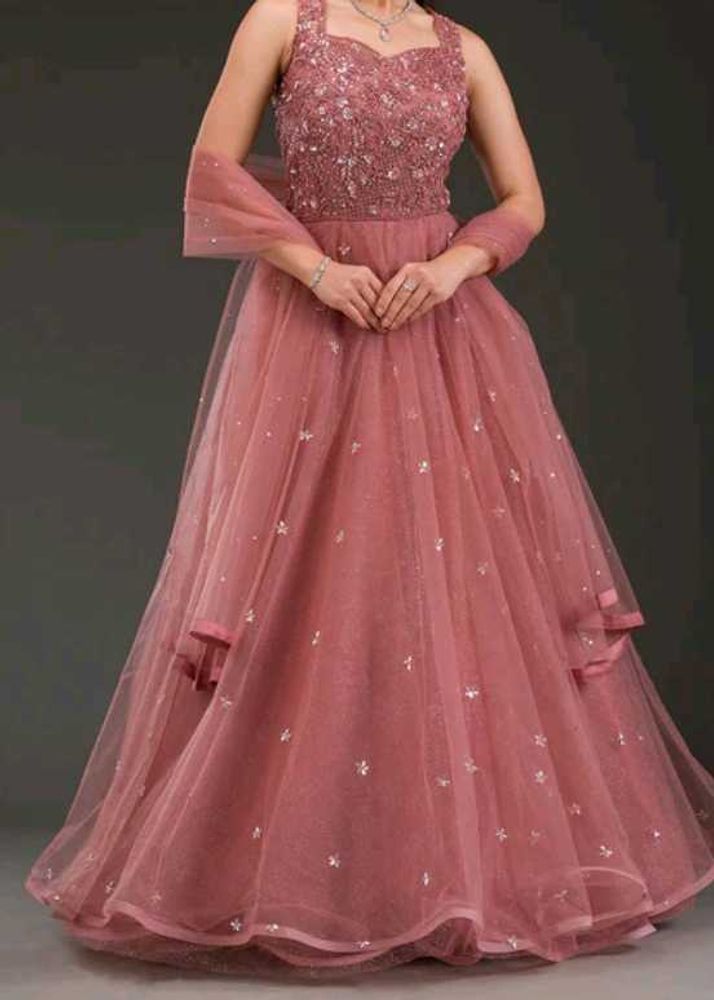 Stunning Embellished Ethnic Gown + dupatta