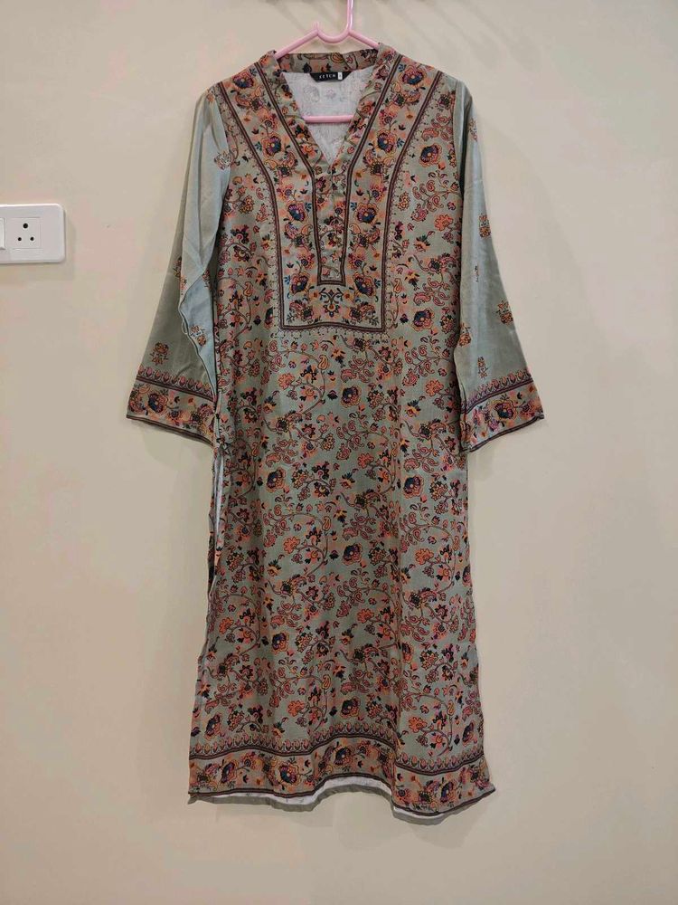 Ethnic Motifs Printed Regular Kurta With Trousers