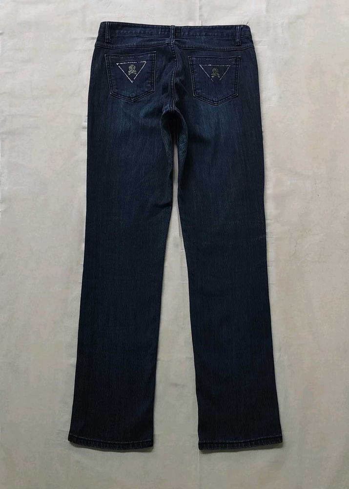 Y2k low rise straight jeans