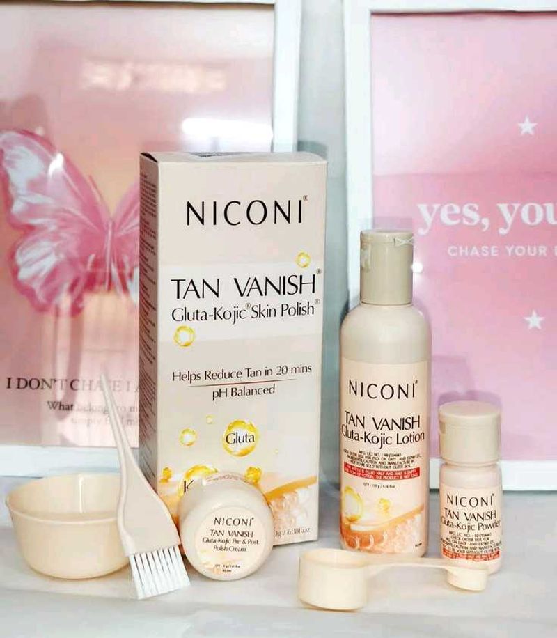 NICONI Tan Vanish Gluta-Kojic Skin Polish Kit