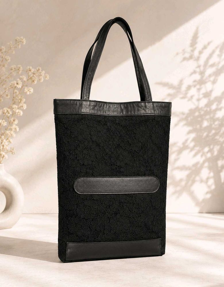 Elegant Black Tote Bag
