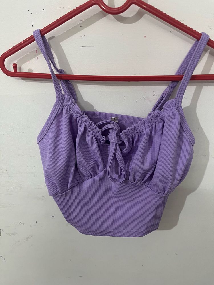 Lavender Ruched Cami Top