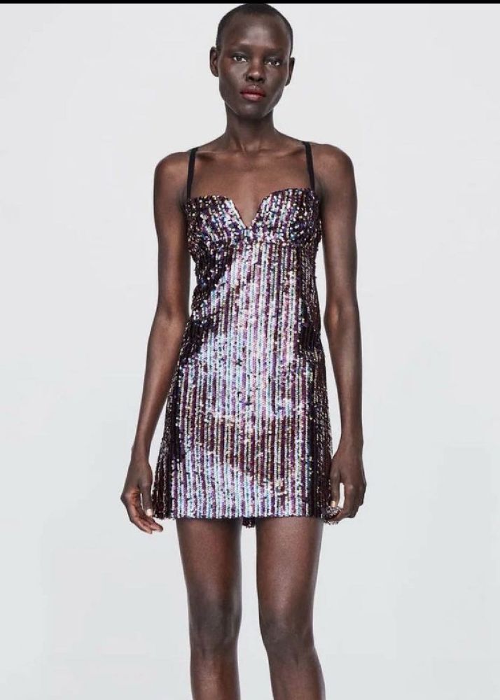 ZARA Sparkly Mini Dress