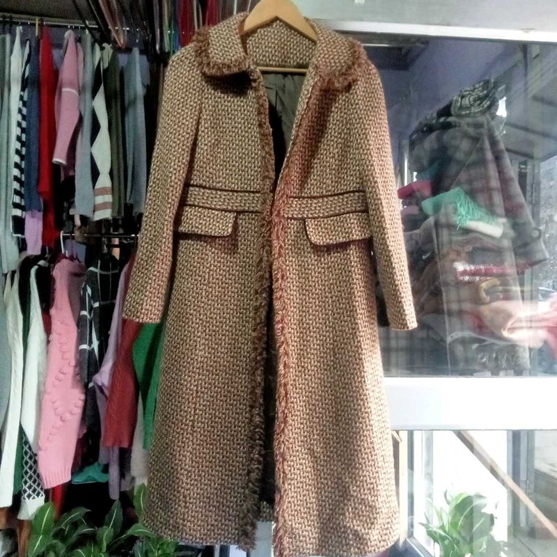 Vintage-Style Tweed Coat
