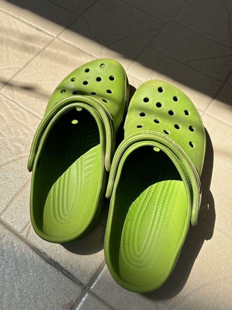 Lime Green Crocs
