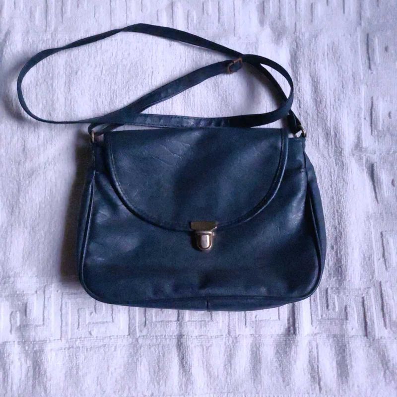 Vintage Teal Crossbody Bag