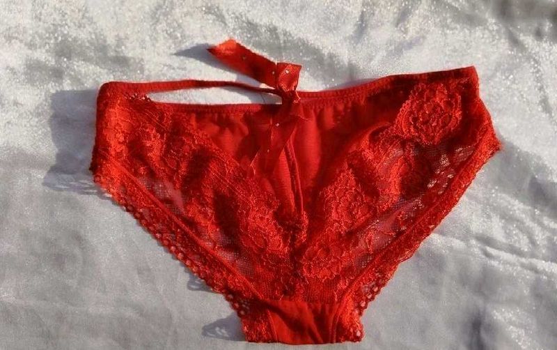 Red Lace Briefs
