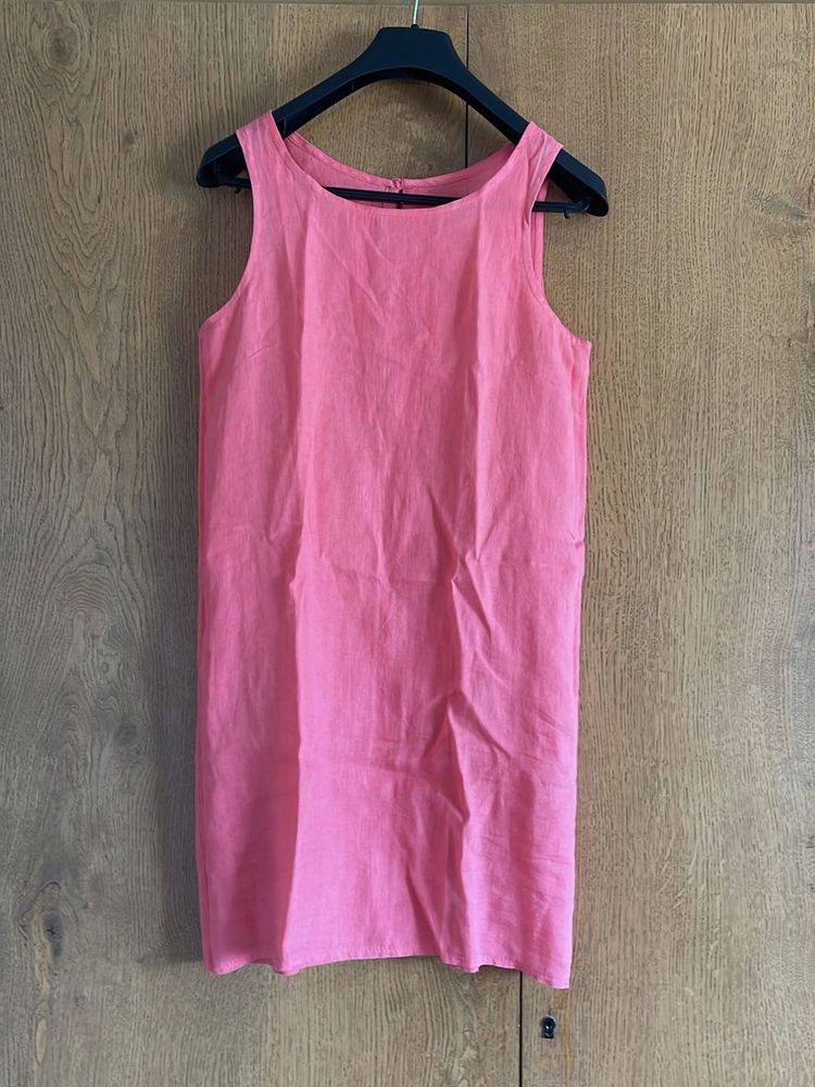 Simple Pink Sleeveless Dress