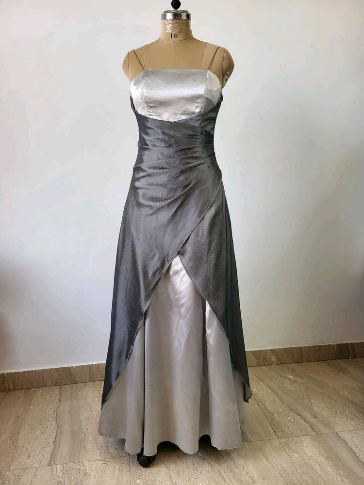 Satin dual tone Gown
