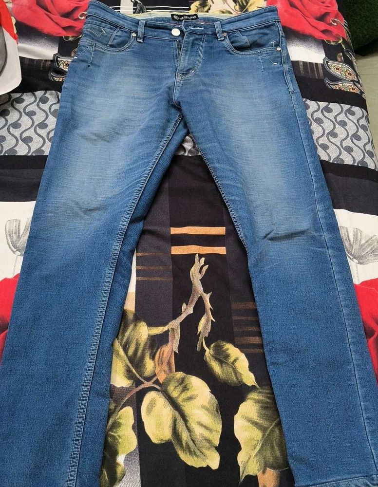 Blue Wash Denim Jeans