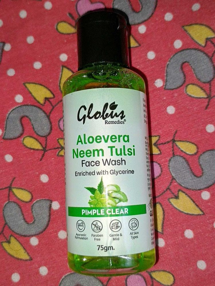 Globus Remedies Aloe Vera Neem Tulsi Face Wash