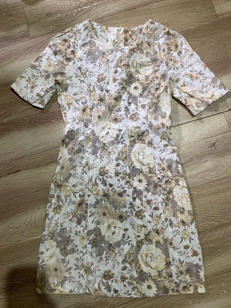 Floral Print Short Sleeve Dress