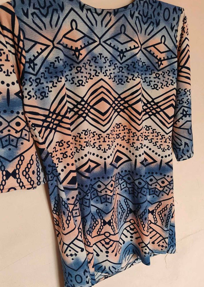 Patterned Tunic Top