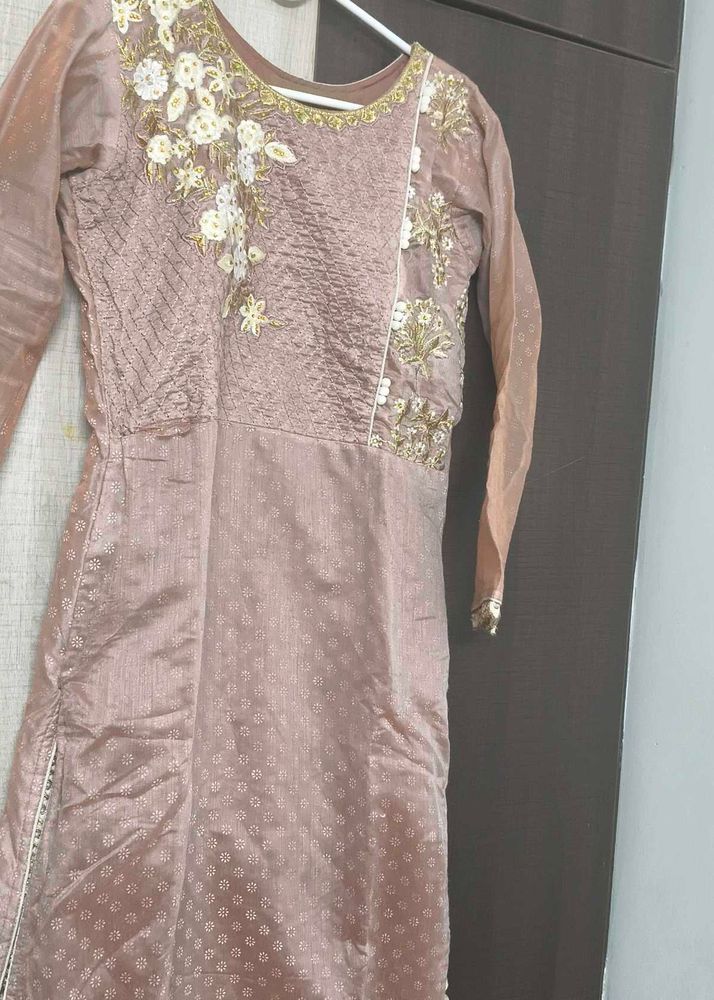 Embroidered Padded Kurta for Women