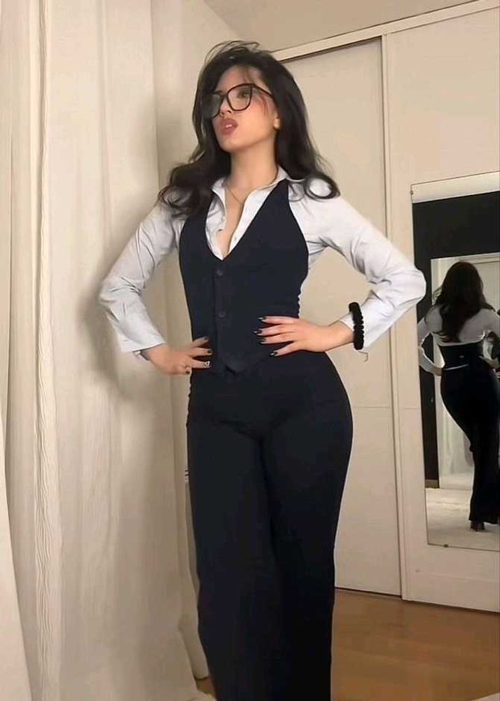 Chic Formal black waistcoat