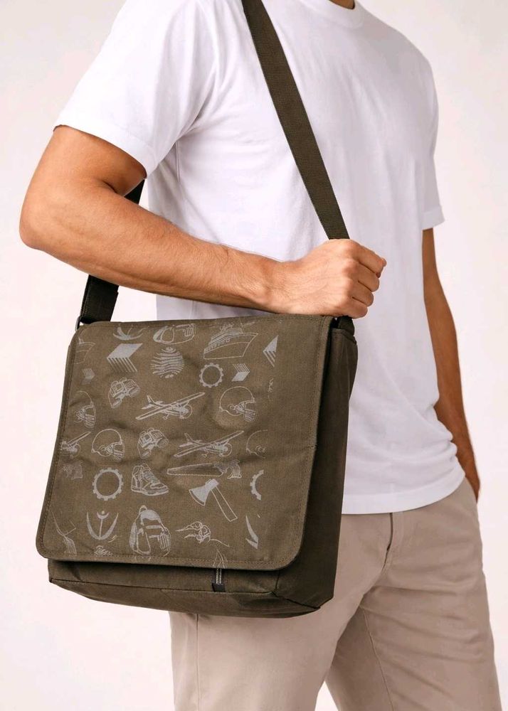 Brand New Spacious Olive Shoulder Bag