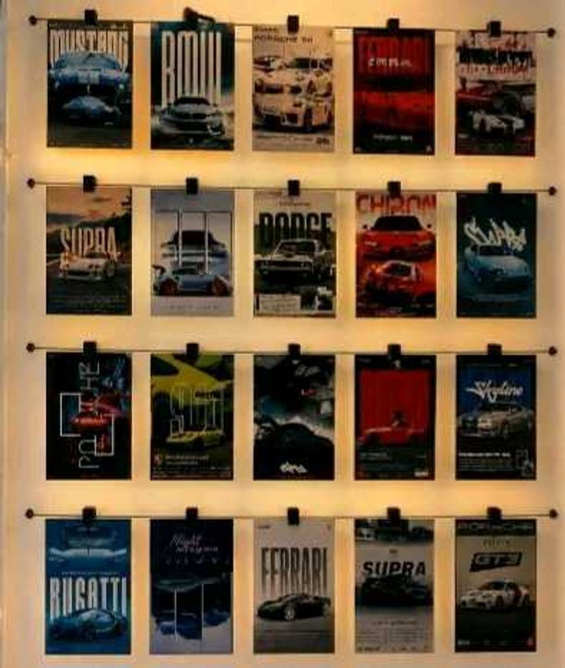 Car Wall poster || 24pcs (4x6inch) For Room Decora