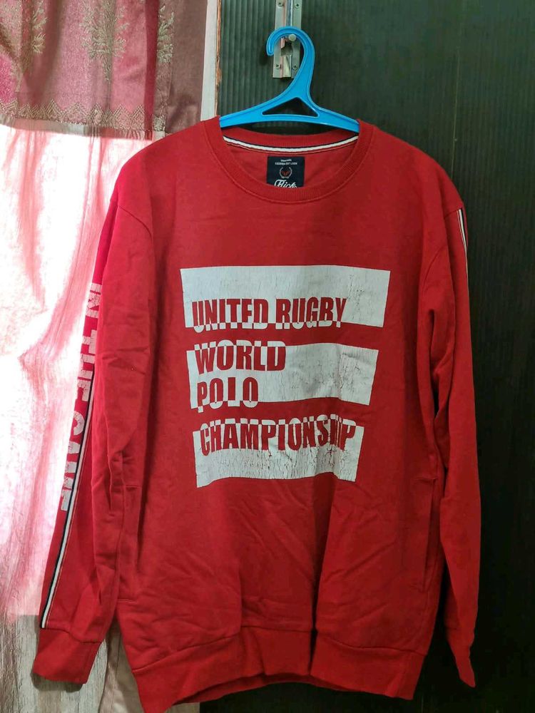 Red United Rugby World Polo Championship Sweatshir