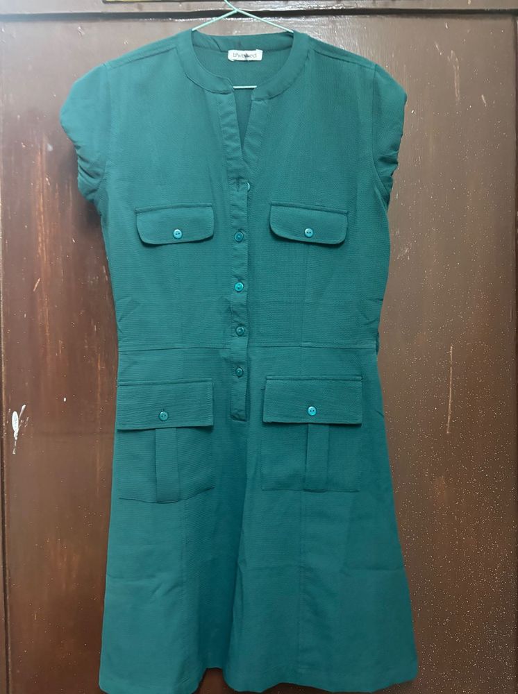 Green Pocketed Dress