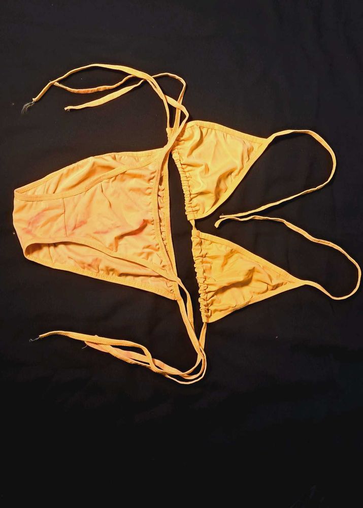 yellow bikini set for summer