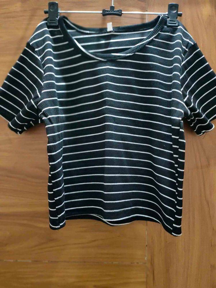 Striped Black and White T-Shirt