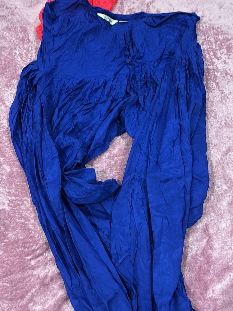 BLUE SILK SALWAR