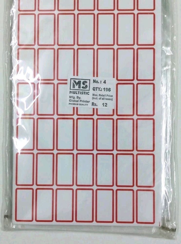 Stickers Labels pastable any product 2 sheet