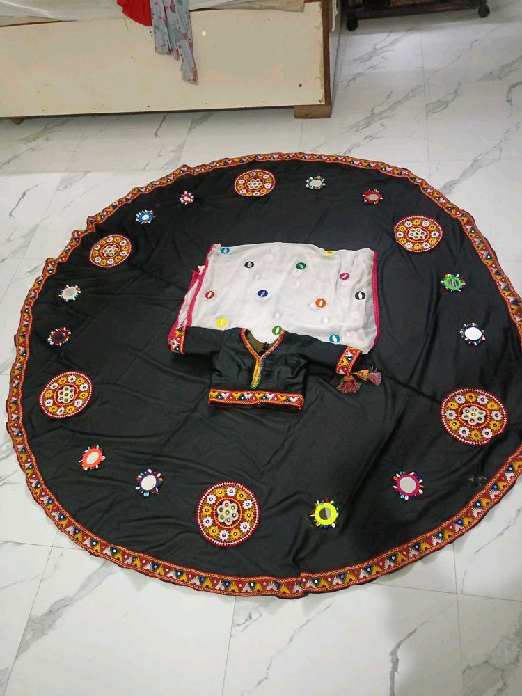 Embroidered Black Lehenga Choli Set