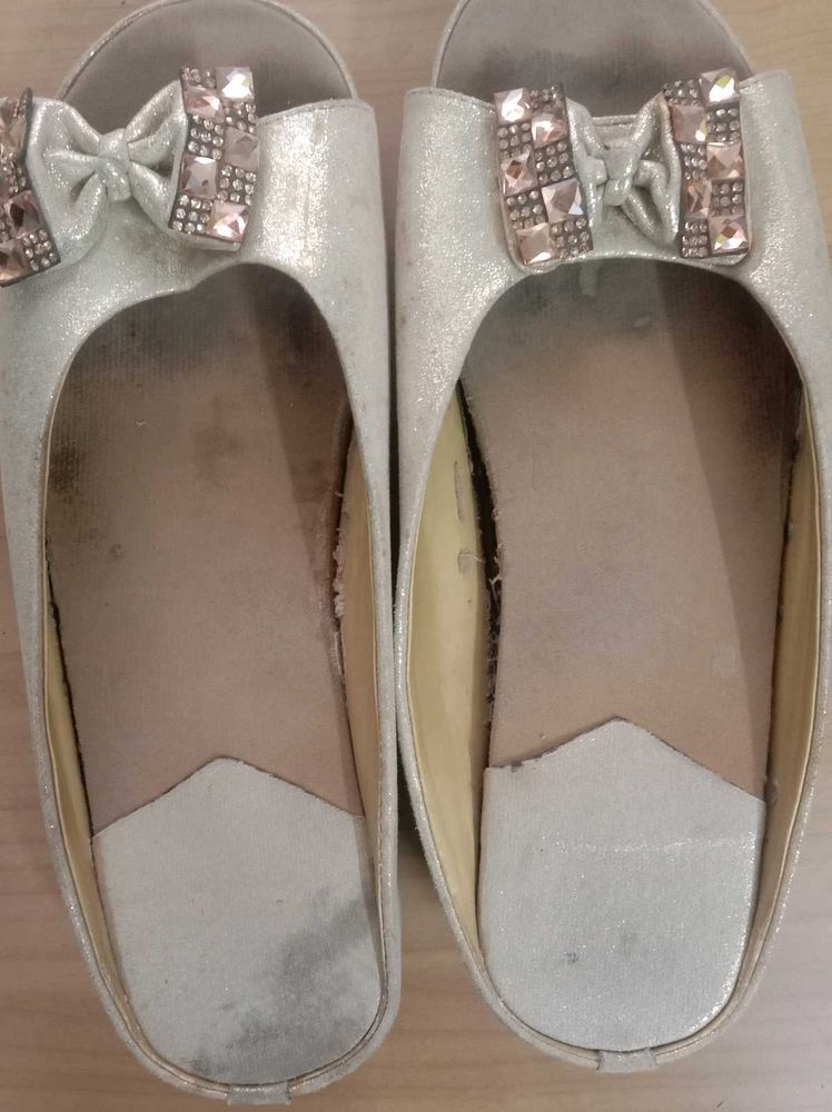 golden green sandal