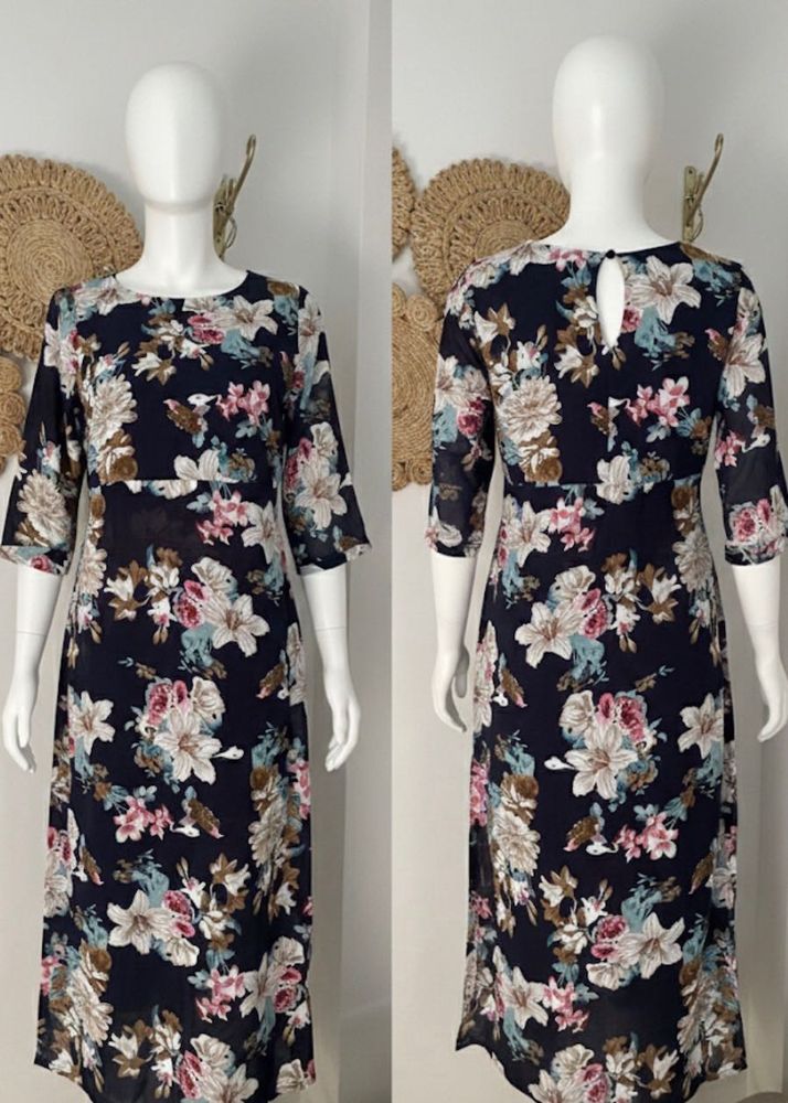 Floral Print Midi Dress