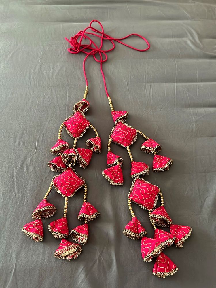 Pink Latkan Embellishments tassels