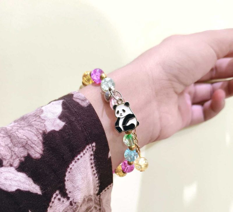 Cute Panda Beaded Bracelets (Set of 2)