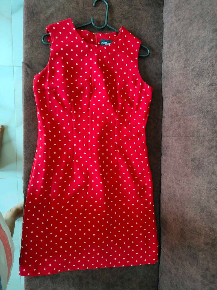 Sag Harbor petite Size 12 Polka Dot Womens Dress