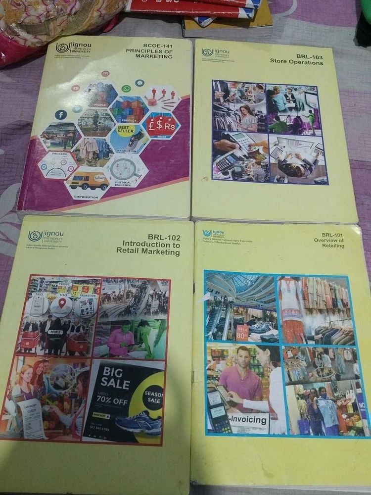 Ignou Marketing &amp; Retail Books - Set of 4