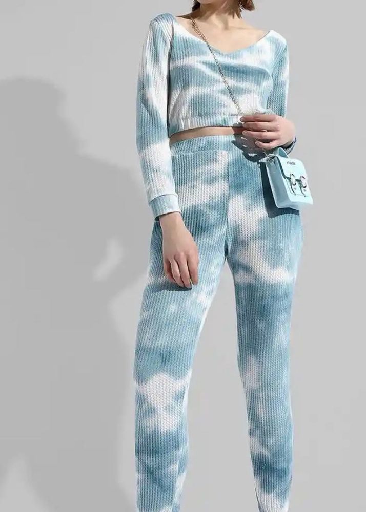 Tie-Dye Ribbed Cord Set