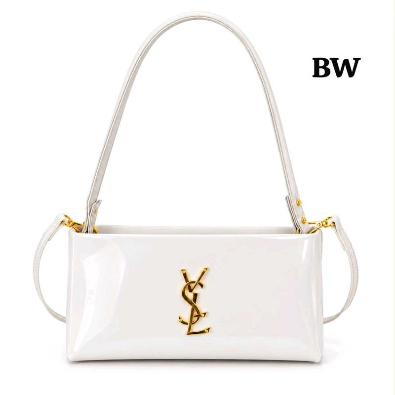 White Patent Leather Handbag