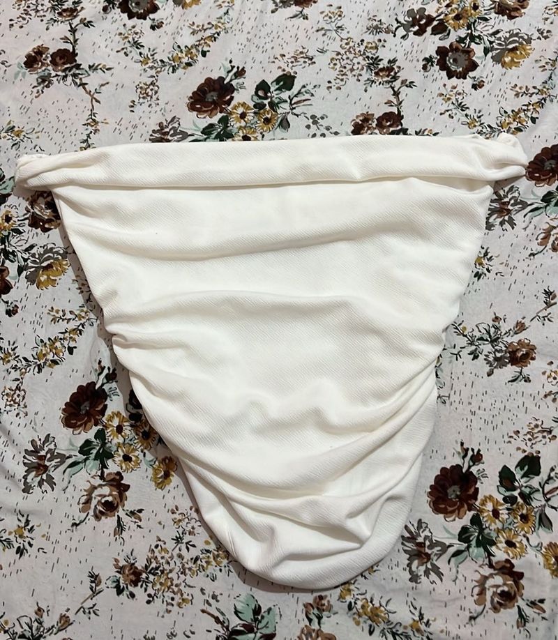 white crop top