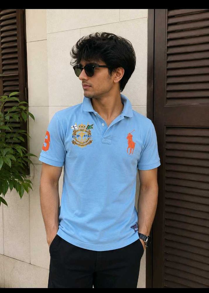 Men's Blue Polo T-Shirt